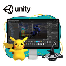 Мир игр на Unity 2D на популярном движке + AI-помощники - КИБЕРшкола программирования для детей, компьютерные курсы для школьников, начинающих и подростков - KIBERone г. Проспект Вернадского