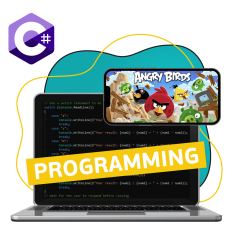 Программирование на C#. Удивительный мир 2D-игр - КИБЕРшкола программирования для детей, компьютерные курсы для школьников, начинающих и подростков - KIBERone г. Проспект Вернадского